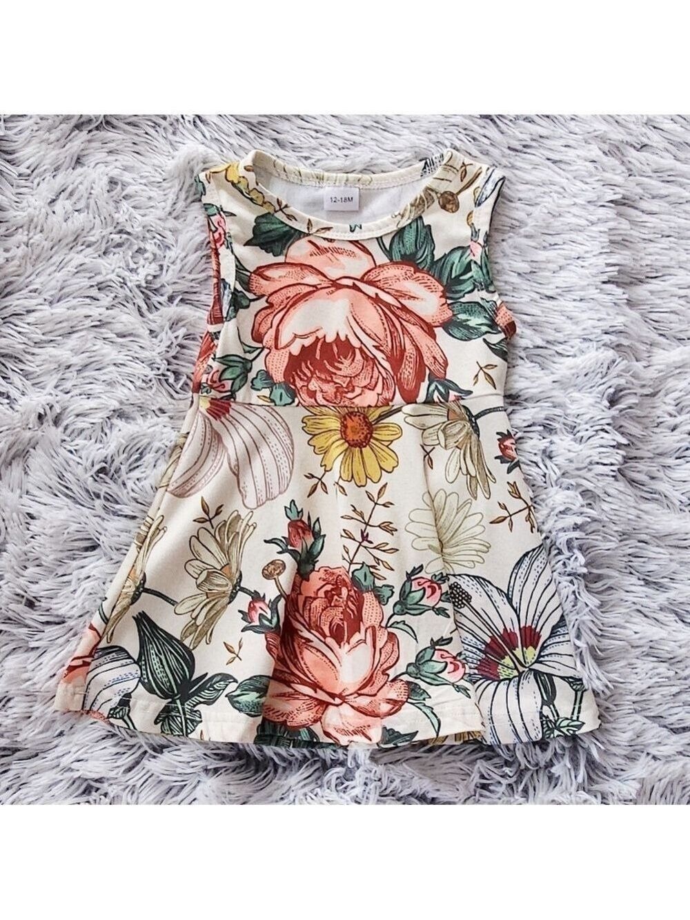 3 For $10 Floral Sleeveless Dress 12-18m